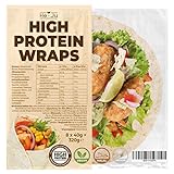 High Protein Wraps low carb, 8 Protein Tortilla á 40 g, vegan &...