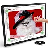 TSOCOS A4 Leuchttisch, 11000Lux Sehr Hell LED Licht Pad mit Seitliche...