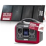 ELMAG Solargenerator-Set ENERGY 600 + SOLAR 100 – 595Wh tragbare...