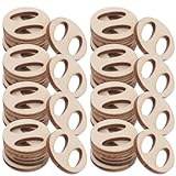 jojofuny Abnehmbare Holz Pomponknöpfe 200 Stück Pomponhalter Verschluss...