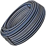 MegaHaustechnik PE Rohr Außendurchmesser 25mm - Länge 50m Meter Rolle -...