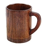 Anawakia Jujube-Holz Tasse - Holzbecher für Tee, Kaffee, Bier (330ml)