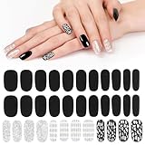 MUSISALY Nail Polish Strips Selbstklebende Maniküre Nail Sticker Gel...