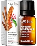 Gya Labs Ätherisches Australisches Sandelholzöl Öl für Haut und Haare -...
