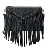 KouLi Buir Quaste Crossbody Geldbörse für Frauen PU Leder Western Hobo...