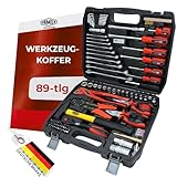 FAMEX 144-47 Werkzeugkoffer gefüllt mit hochwertigem Werkzeug Set...