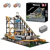 Mould King Technik Achterbahn Set, 3238 Teile Vergnügungspark Loop Coaster...