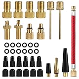 38 STK Fahrradventil Adapter Set, Luftpumpe Französisches Ventil Adapter,...
