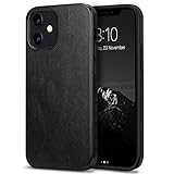 TENDLIN Kompatibel mit iPhone 12 Hülle/iPhone 12 Pro Hülle Leder und TPU...