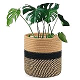 Tenn Well 20 cm Indoor-Topf für Pflanzen mit Einsatz, Baumwolle gewebter...