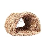JOINPAYA 1Stück Kreativer Haustier Tunnel Nest Stroh Habitat Handgewebt...
