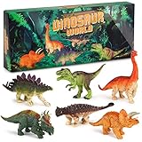 Sanlebi Dinosaurier Figuren Spielzeug- Realistische Dinosaurier Set Mini...