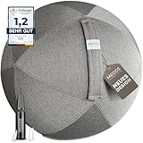 MEGGS® Stoff-Sitzball 65cm, Ergonomisch Sitzen im Büro & Zuhause,...