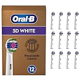 Oral-B 3DWhite Aufsteckbürsten für elektrische Zahnbürste, 12 Stück,...