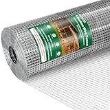 Ezkamfort Wühlmausgitter-90cm Höhe x 10m Länge Rolle, Verzinkt...