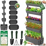 KESSER® Hochbeet mit 5 Etagen Premium Blumenkasten Blumentreppe...