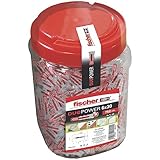 fischer 557383 DUOPOWER Dübel, Grau/Rot, 6x30/750uds