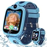 4G Smartwatch Kinder mit GPS und Telefon, Wasserdicht GPS Handy Uhr Kinder...