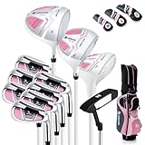 COSTWAY komplettes Damen Golfschläger Set, 11 teilige Golfschlägersätze...