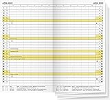 BRUNNEN 1074600002 Taschenkalender/Faltkalender Modell 746...