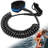 xiaoxiaozhijia Sup Leash,10ft Surf Leashes,TPU Paddleboard-Zubehör,7mm...