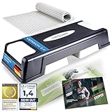 Body & Mind® Aerobic Steppbrett Deluxe 2-Stufen Stepper Step-Bench mit...