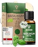 Heldengrün® BIO Basilikumöl [100% NATURREIN] Zertifiziertes Lebensmittel...