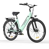 MileCity1 26' E-Bike für Erwachsene, 7 Gang Elektrofahrrad mit...