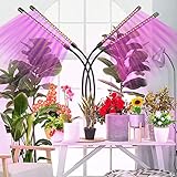 eisaro Pflanzenlampe LED Vollspektrum, 4 Köpfe 120 LEDs Grow Lampe mit...