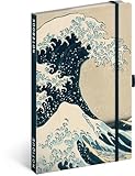 NOTIQUE Notizbuch Liniert mit Gummiband 13x21cm ca. A5, Designer Hardcover...