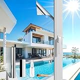 (Silber 44.5X200cm) UV Schutzfolie | Spiegelfolie Fenster Hitzeschutz |...