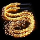 2 Stück Lichterkette Batterie Wasserdicht Wasserfall Design LED...