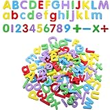 Magnetbuchstaben und Zahlen für Kinder,108 Stück Magnetische Buchstaben...