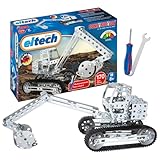 Eitech 00087 Metallbaukasten - Bagger I, Modellauto mit 170 Bauteilen,...