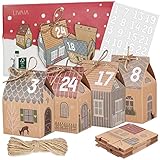 Adventskalender zum Befüllen: Adventskalender 2024-24x Geschenkbox...