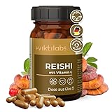 NEU - Viktilabs© - Premium Reishi Kapseln mit Vitamin C – Hochdosiert...