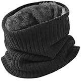 Herren Loop Winterschal Warme Gesichtsmaske - Verdickte Fleece Futter...