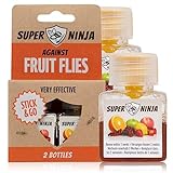 Super Ninja Fruchtfliegenfalle - Standard Pack - 2 Fallen - Hochwirksame...