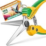 GRÜNTEK Gartenschere COLIBRI Long 195 mm, Bypass-Schneide für Pflanzen,...
