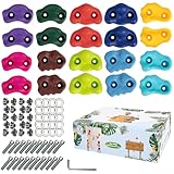 RUACDIQ Klettergriffe, Klettersteine Kinder Outdoor, Kletterwand Griffe Mit...