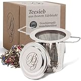 BOOMERS GOURMET – Premium Teesieb aus Edelstahl 304 mit Deckel –...