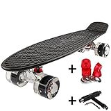 FunTomia Kinder Skateboard Cruiserboard Miniboard 57cm mit oder ohne LED...