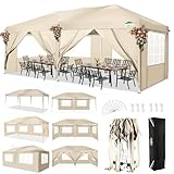 COBIZI Faltpavillon 3x6 Pavillon wasserdicht Winterfest, Pop Up Pavillon...