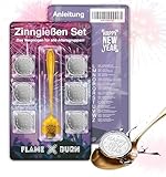 FLAME X BURN Zinngießen Set für Silvester 2025: Zinn zum Gießen ähnlich...