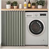 YZBZNG Schrank Vorhang Mit Schiene, Staubdichter Schrankvorhang für...