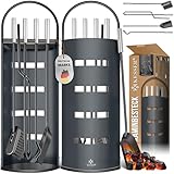 KESSER® Kaminzubehör 5-teiliges Kaminbesteck Set | Modern Design,...