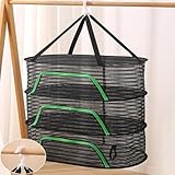 Audflay Hanging Drying Net with Zipper,Drying Net Herbs,Mesh Drying...