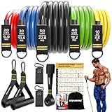 GYMERK Resistance Bands Set, Expander Fitness Mit Gummigriffe,...