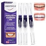 3 Stück Zahnaufhellung Stift, Lila Teeth Whitening Essence Pen, Zähne...