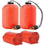 Survival-Schlafsack, Xndryan 2 Packs Notfall-Biwaksack, tragbarer...